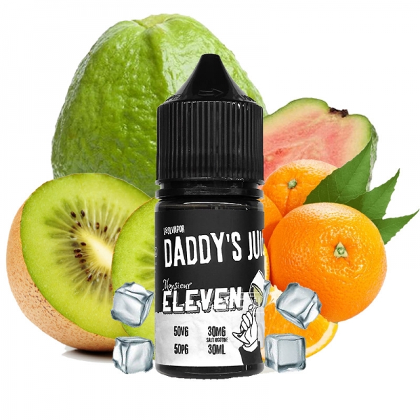 Daddy Eleven Orange Guava Kiwi ice: Cam Ổi Kiwi lạnh (30mg, 50mg)